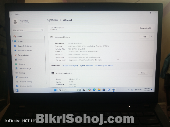 Lenevo thinkpad p14s ryzen 7pro